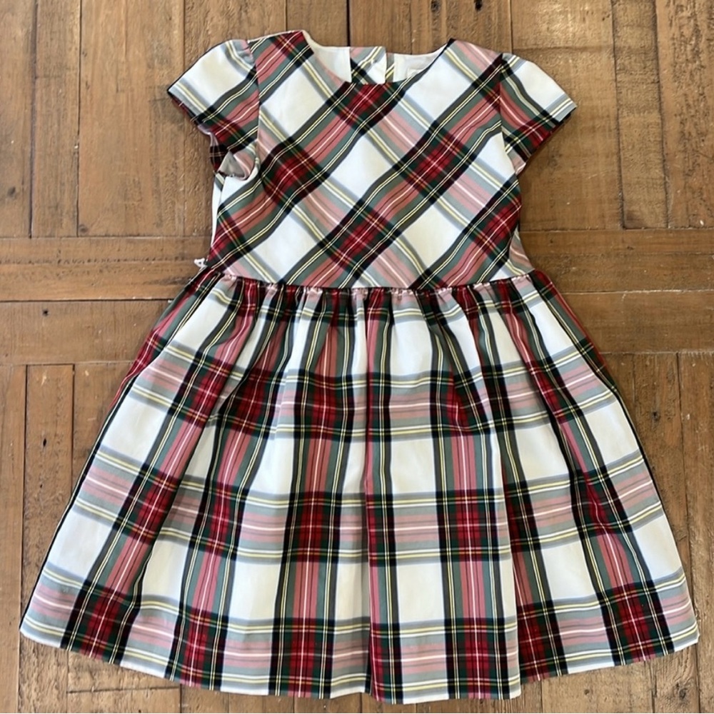 Ralph Lauren Kids Plaid Tartan Dress in Red, Green, and White
